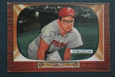 Earl Torgeson (d.1990) Phillies 1955 Bowman #210 Autographed Signed Vintage Card