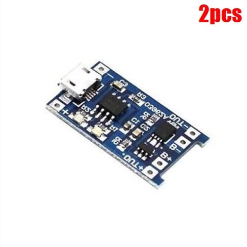2Pcs 5V Micro Usb 1A 18650 Lithium Battery Charging Board Charger Module lp - Afbeelding 1 van 2