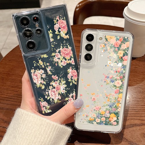 Do Samsung Galaxy S25 Ultra S24 FE S23 A15 A16 A56 A55 Przezroczyste kwiatowe etui Cover - Zdjęcie 4 z 18