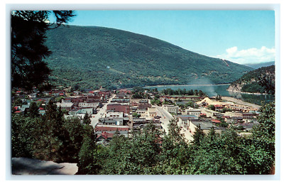 Postcard BC Nelson Skyline Scenic View Kootenay Lake Queen City Unposted