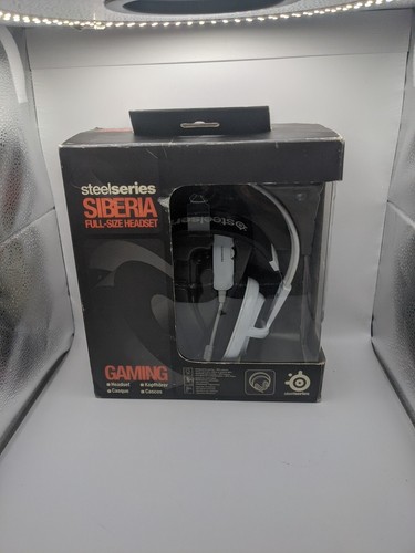 BOXED steelseries Siberia Full-Size Headset - White (Tested) -Missing Microphone