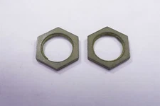 Lot of 2 15-192 Eaton Locknut Zinc-Chromate 5/8" Hex 5/64" Thick 15/32-32 Thread