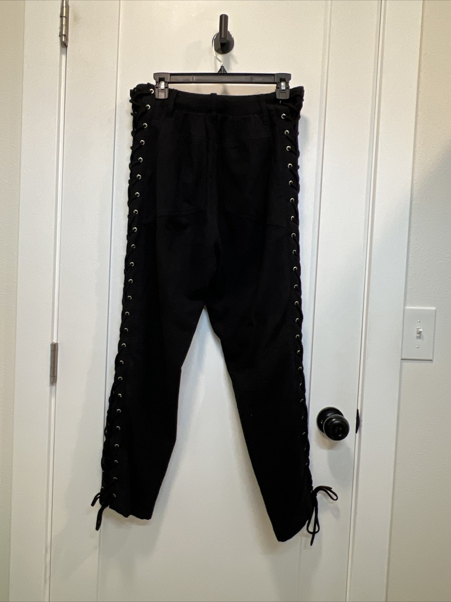 Eckhaus Latta Side Laced Cotton Designer Pants | eBay