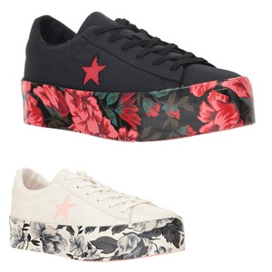 one star platform canvas star low top