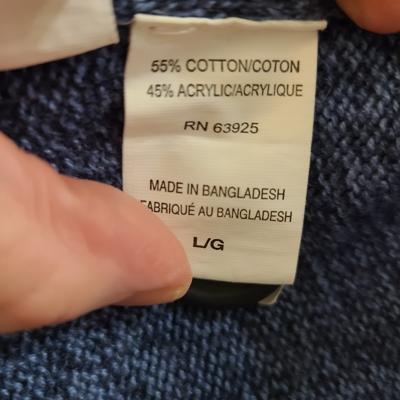 Method Shawl Collar Pullover Sweater Blue Men's S… - image 6