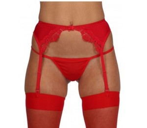 red lace garter