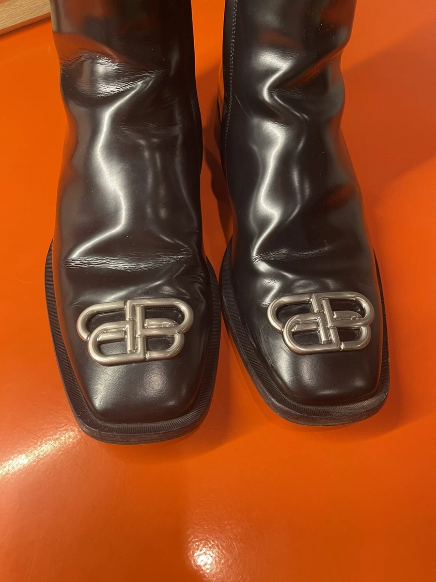 Balenciaga Logo Metal Boots | eBay