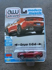 2021 Auto World Modern Muscle 2018 Chevrolet Camaro ZL1 ULTRA RED CHASE 1:64