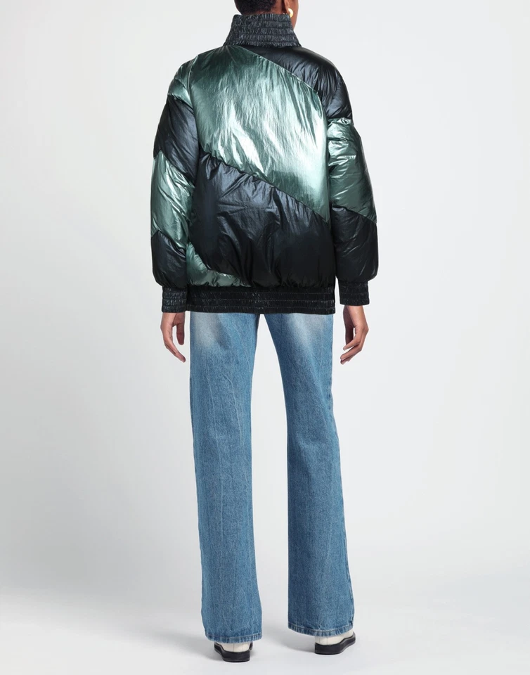 RRP€619 HOUSE OF HOLLAND Oversized Puffer Jacket Size 1 S Partial Down Padding - Image 2 of 4