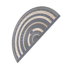 Protractor with 180 Degree Range for Accurate Measurement and Crafting