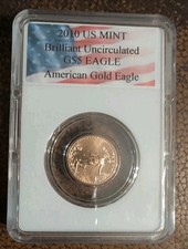 2010 $5 American Gold Eagle 1/10 oz Brilliant Uncirculated