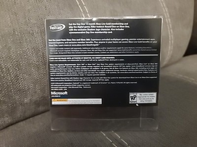 XBOX Live 12 month Gold Card Day One Commemerative Metal Card