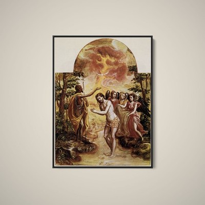 El Greco - The Baptism of Christ - Art Print on Paper or Canvas