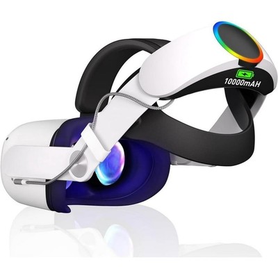 Hurra Head Strap with Battery for Oculus Quest 2, 10000mAh Fast C