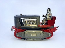 NOMURA TIN ROBOT TRACTOR JAPAN CIRCA 1956 SPACE TOY NO YONEZAWA,HORIKAWA,VIDEO.!