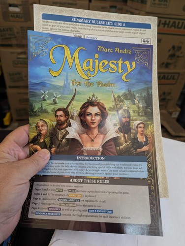 MAJESTY FOR the REALM Board Game 100% COMPLETE 2017 - Picture 16 of 18
