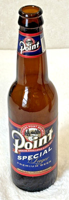 1990's Paper Label-Stevens Point Brew -Wisconsin-12 oz-Amber Glass Beer Bottle
