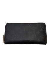 Louis Vuitton Long Wallet 2 Zippy Monogram Canvas BRW Cocrico PVC Total Used
