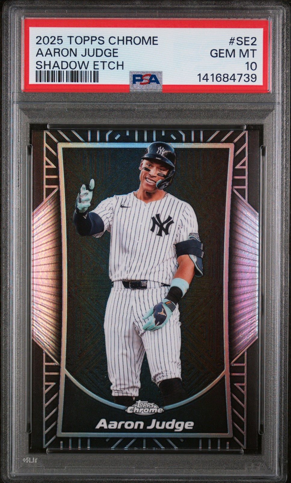 2025 Topps Chrome Shadow Etch #SE2 Aaron Judge PSA 10