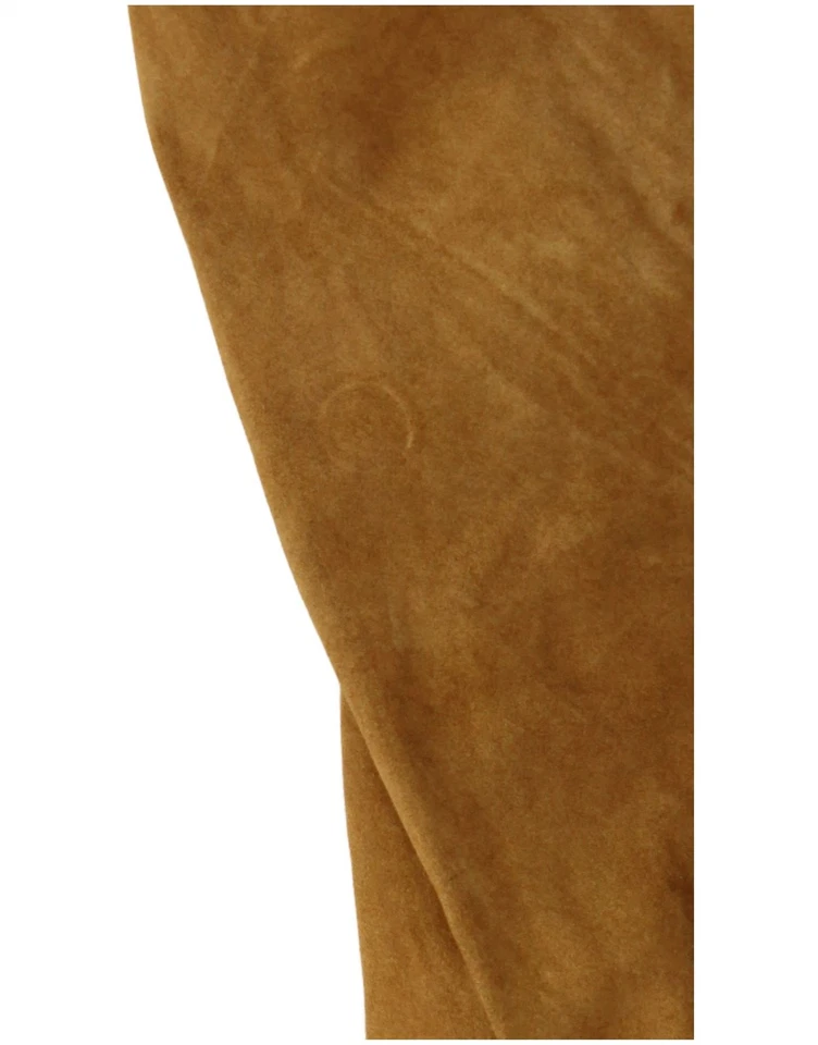 VINTAGE Mens Overshirt Suede Shirt Small Brown CS10 - Image 4 of 4