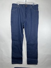 Vintage Wrangler Jeans Cowboy Cut Straight Leg Denim 40 x 34 Dark Wash