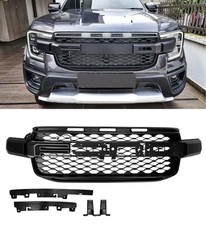 FORD RANGER SPORT WILDTRAK XLT MATTE BLACK FRONT GRILLE WITH LED LIGHT T9 2022+