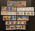 GB 1991 COMMEMORATIVE STAMPS YEAR PACK = 9 FINE USED SETS EX FDC ON PIECE #4241