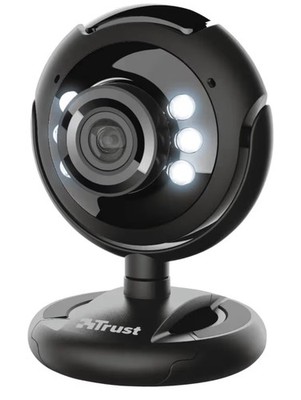 Trust Computer Laptop Webcam + Mikrofon USB dimmbar Gesicht Kamera Video LED