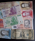 World Foreign currency 10 *small and Large Bank Notes* lot L352 — photo 8
