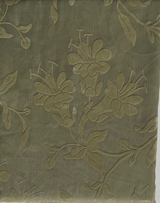 Mervyns Cassie 84'' Textured Floral Sheer Curtain Panel Morning Glory Shabby Chic
