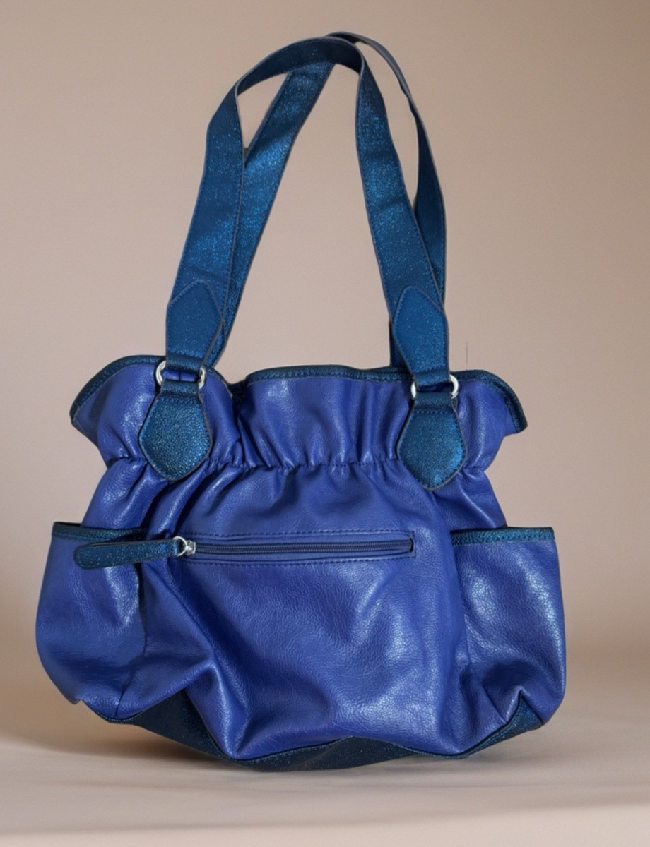 バッグ used numbering bag y2k Vintage Y2K Kathy Van Zeeland Studded Blue Shoulder Bag Purse