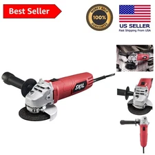 Precision 4-1/2 Inch 6 Amp Angle Grinder with Enhanced Grip & 11,000 RPM Speed