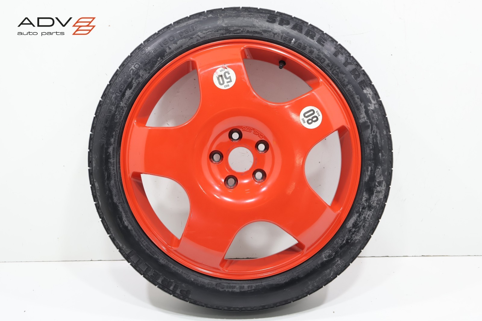 2006-2012 BENTLEY CONTINENTAL SPARE WHEEL TIRE PIRELLI 19" T155/65 R20 112M OEM