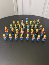 Juego de ajedrez 3D de colección The Simpsons 1991 PIEZAS SOLO 31 piezas faltan 1 caballero