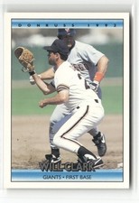 1992 DONRUSS #214 WILL CLARK SAN FRANCISCO GIANTS
