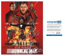 Running Man Cast X5 Glen, Edgar, Lee, Colman +1 AUTOGRAPH Signed 10x8 Photo ACOA