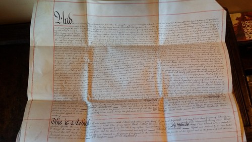 1867 GRANDE MANOSCRITTO PERGAMENA SUONERÀ RACHEL HARDWICK - PICKERING YORKSHIRE - Foto 11 di 16