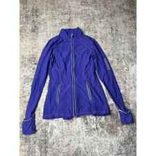 Kirkland Purple Stretchy Women's S Athletic Yoga Zip Up Jacket Active