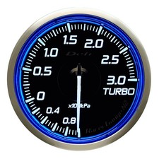 Defi Racer Gauges N2 ---- 60mm Blue Boost Gauge Metric 300kpa Defi Df16701