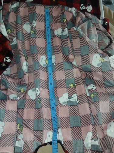 Peanuts Snoopy Pet Pajamas By Berkshire Size Medium Red Collared soft Polyester - Picture 4 of 7