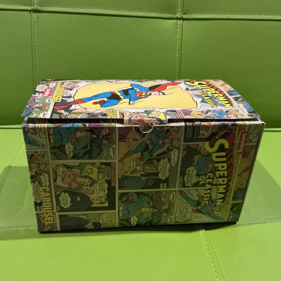 Schylling Superman Clásico Carrusel Cuerda Juguete de Lata Coleccionista Serie En Caja NUEVO Foto 3 de 4