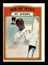1972 Topps #50 Willie Mays IA EX X3298594