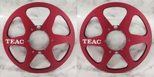 One Pair 10.5'' Red TEAC Tape Reel Aluminum For Reel To Reel Tape Recorder