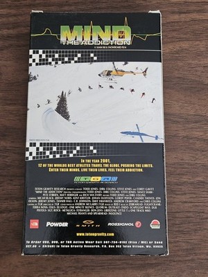 Mind The Addiction Teton Gravity Research VHS Tape Ski & Snowboard Film