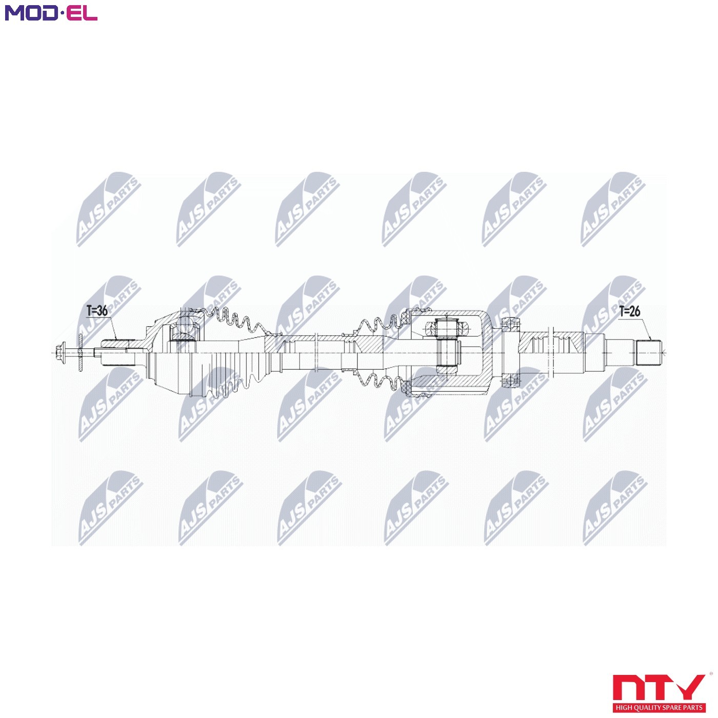 Drive shaft suitable for Volvo Eng.1.6D2 S40II 10-12, V50 10-12, C30 10-12 /REC - Image 7