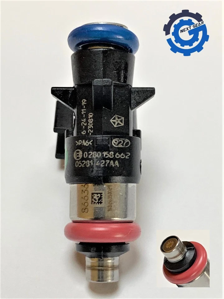 Inyectores de combustible Mopar 17-25 Chrysler Jeep Dodge RAM 3,6 L 5281427AA nuevos 6 piezas OEM Foto 2 de 4