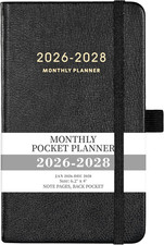2026-2028 Pocket Planner - 3 Year Monthly Planner 2026-2028, Jan.2026 - Dec.2028