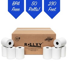 3-1/8" x 230' Thermal Receipt Paper Rolls Case Of 50 Pos Cash Register BPA Free