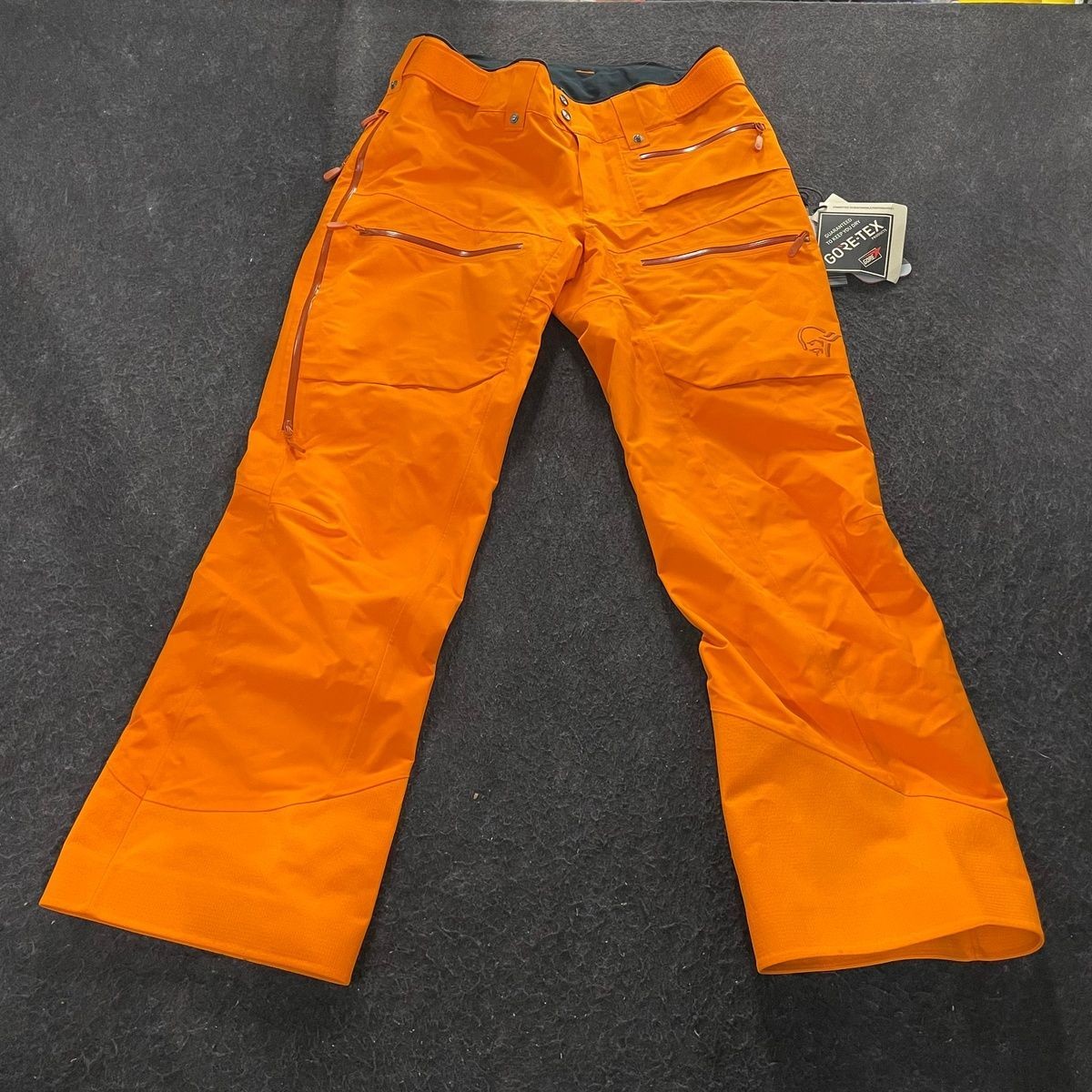 NORRONA Lofoten Gore-Tex Insulated Pants Women's Size L Orange | eBay