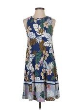 Ann Taylor LOFT Women Blue Casual Dress XS